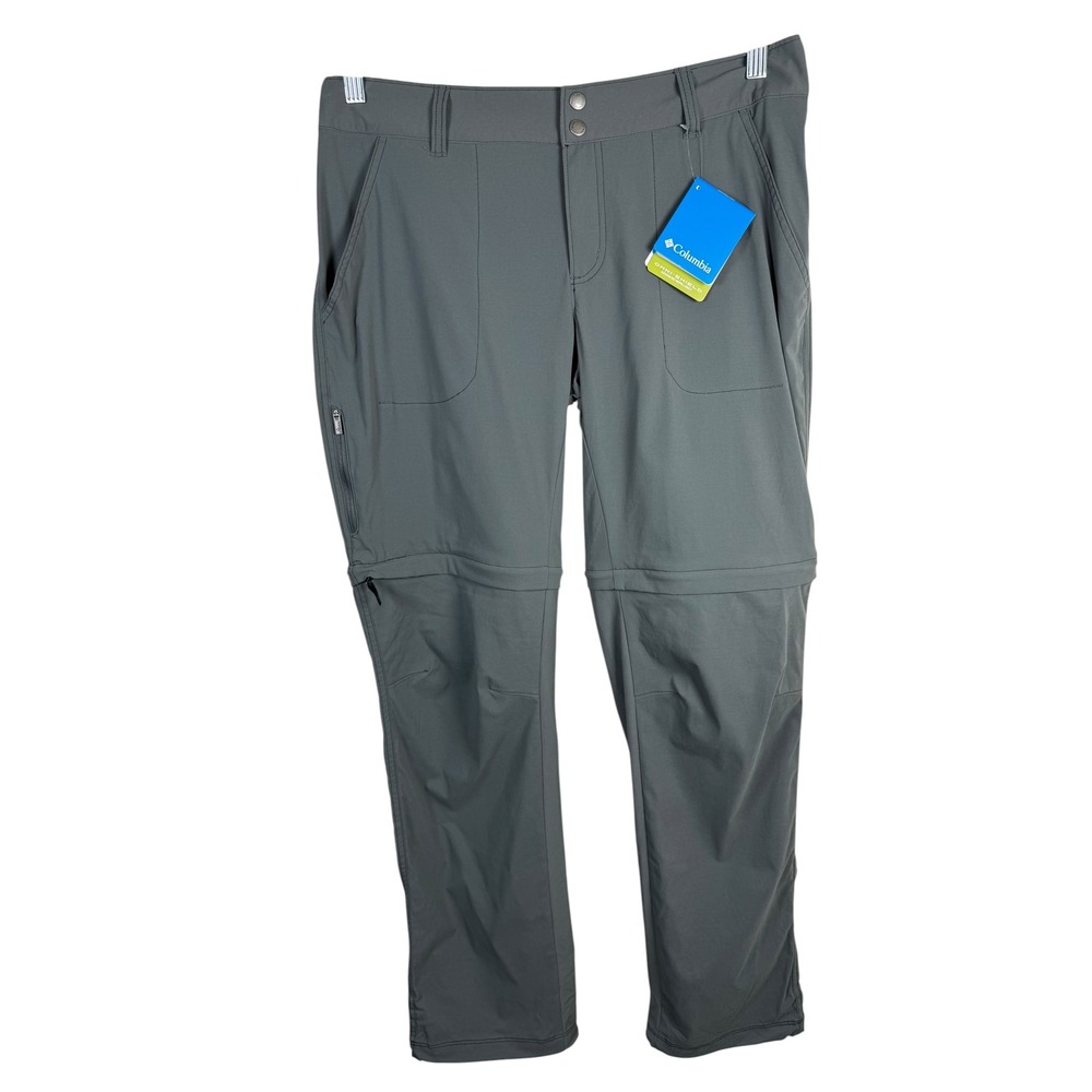 NWT Columbia Women's Saturday Trail Convertible Pant Size 14 Tall Gray